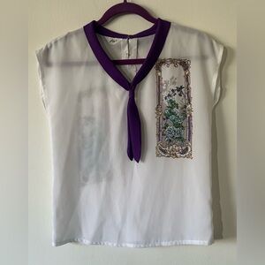 Beautiful Unique Purple Blouse